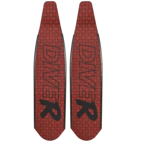 DiveR Innegra Red Long Blade Fins
