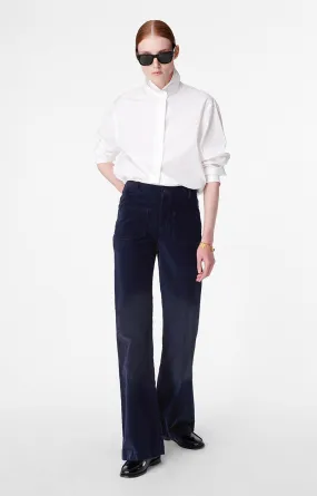 Dompay Fine Corduroy Pants in Marine By Vanessa Bruno
