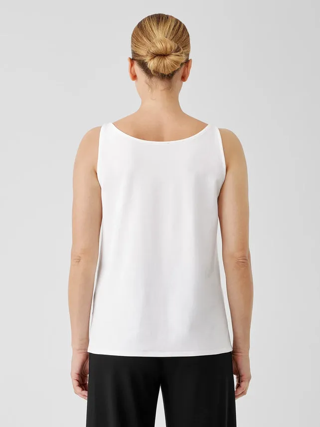 EILEEN FISHER - FINE JERSEY SCOOP NECK TANK