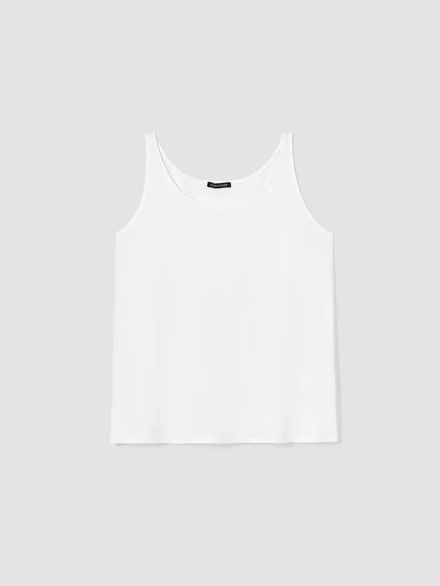 EILEEN FISHER - FINE JERSEY SCOOP NECK TANK