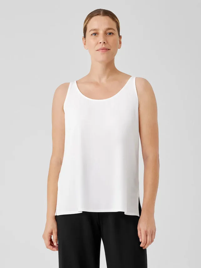 EILEEN FISHER - FINE JERSEY SCOOP NECK TANK
