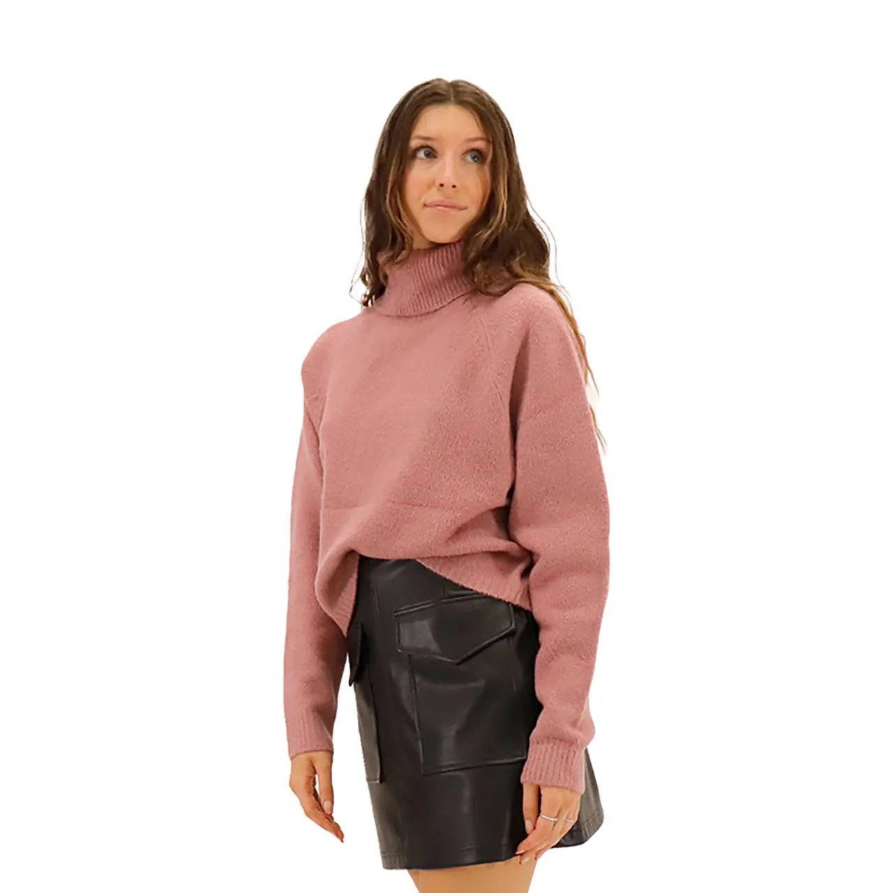 Emilia Mossy Dolman Turtleneck