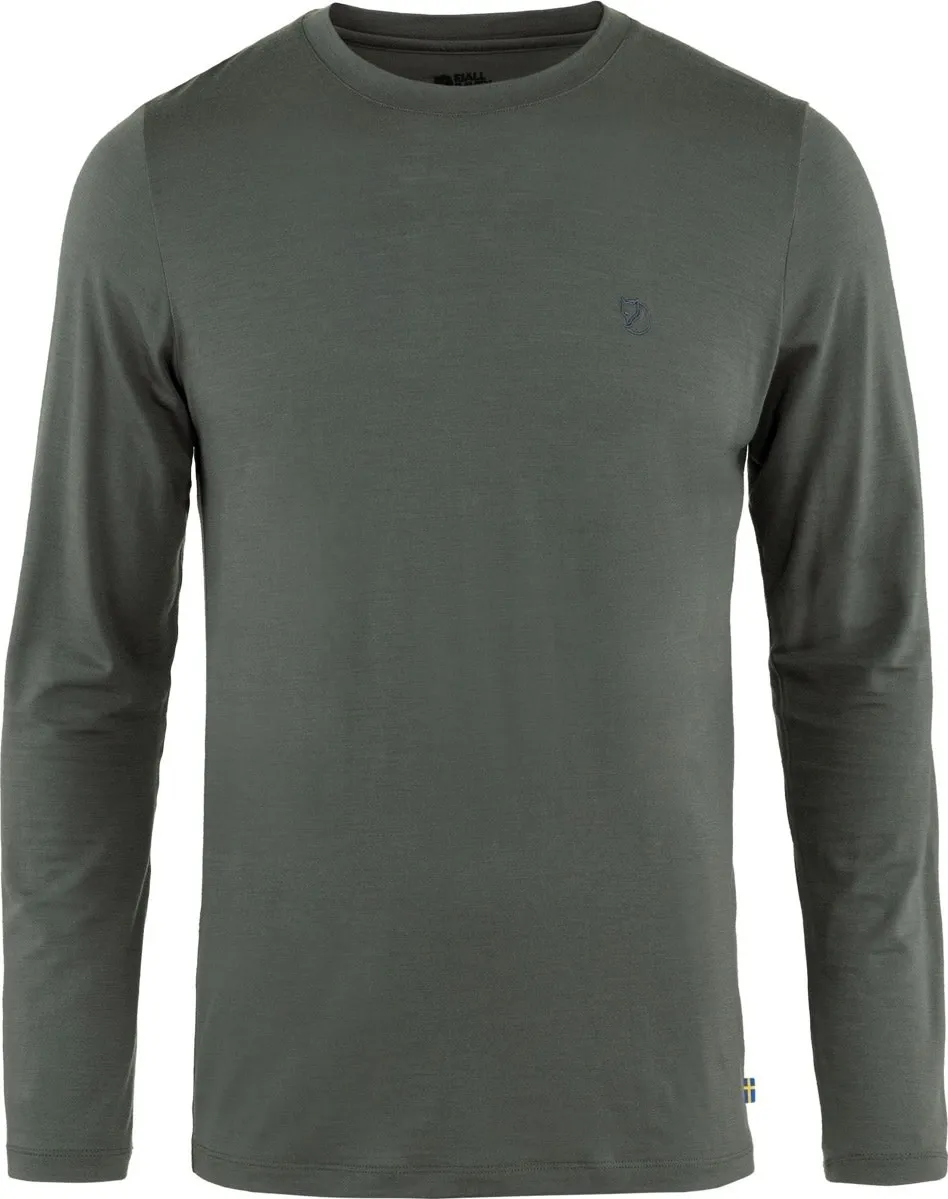 Fjällräven Men&#x27;s Abisko Wool Long Sleeve Basalt | Buy Fjällräven Men&#x27;s Abisko Wool Long Sleeve Basalt here | Outnorth