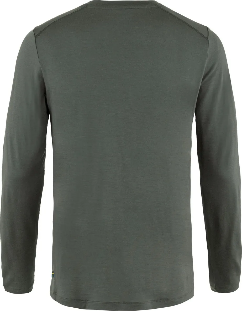 Fjällräven Men&#x27;s Abisko Wool Long Sleeve Basalt | Buy Fjällräven Men&#x27;s Abisko Wool Long Sleeve Basalt here | Outnorth