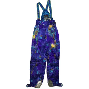 Goldwin Abstract Multi Pattern Snow Pants (Blue)