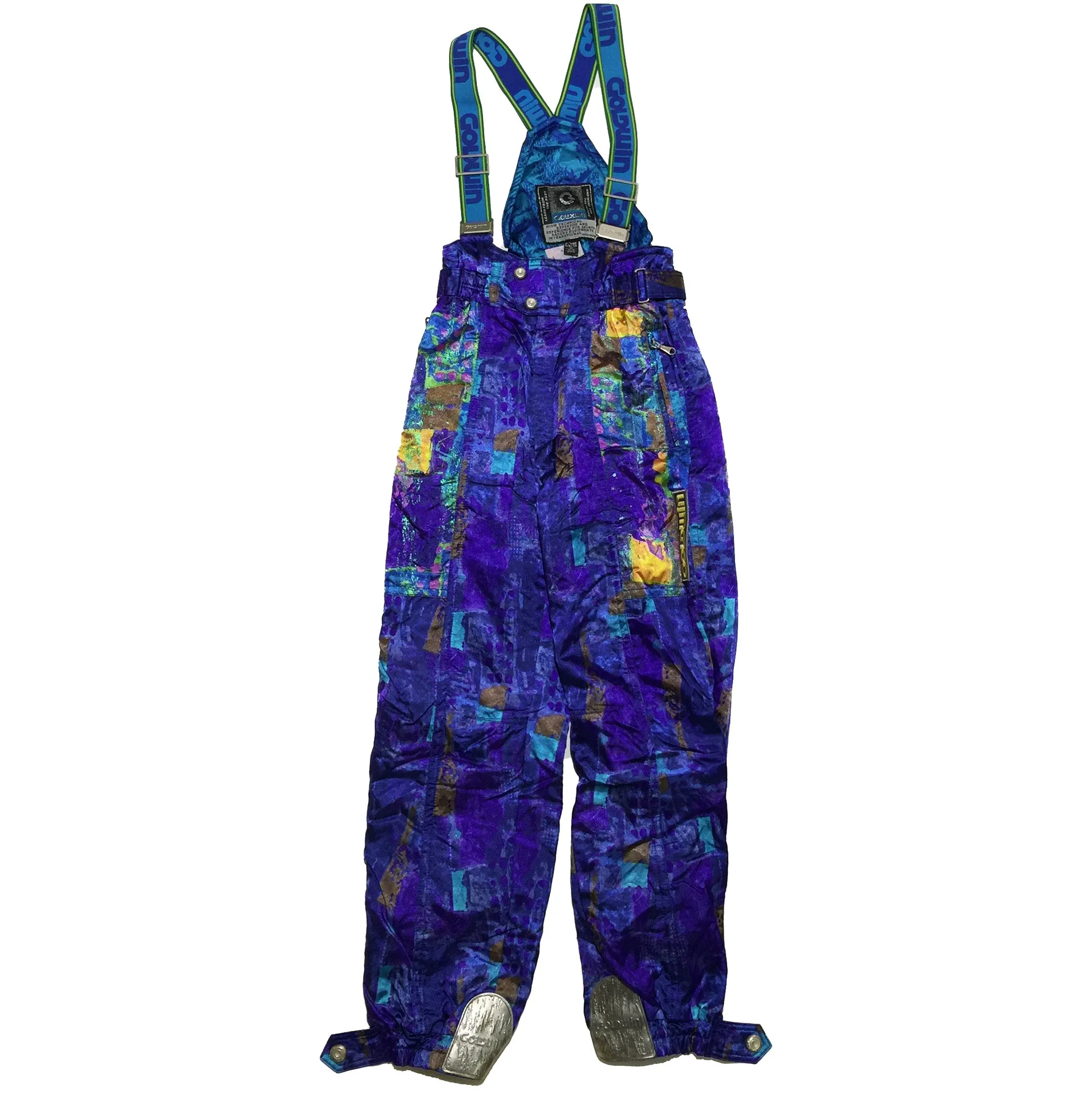 Goldwin Abstract Multi Pattern Snow Pants (Blue)