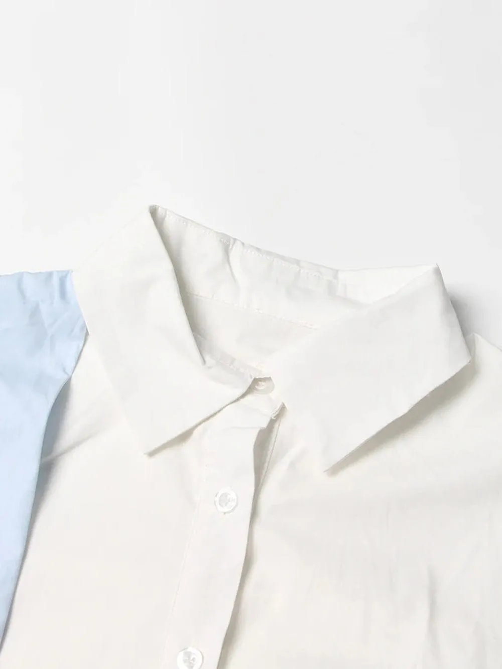 Harlie Colorblock Casual Belt Shirt