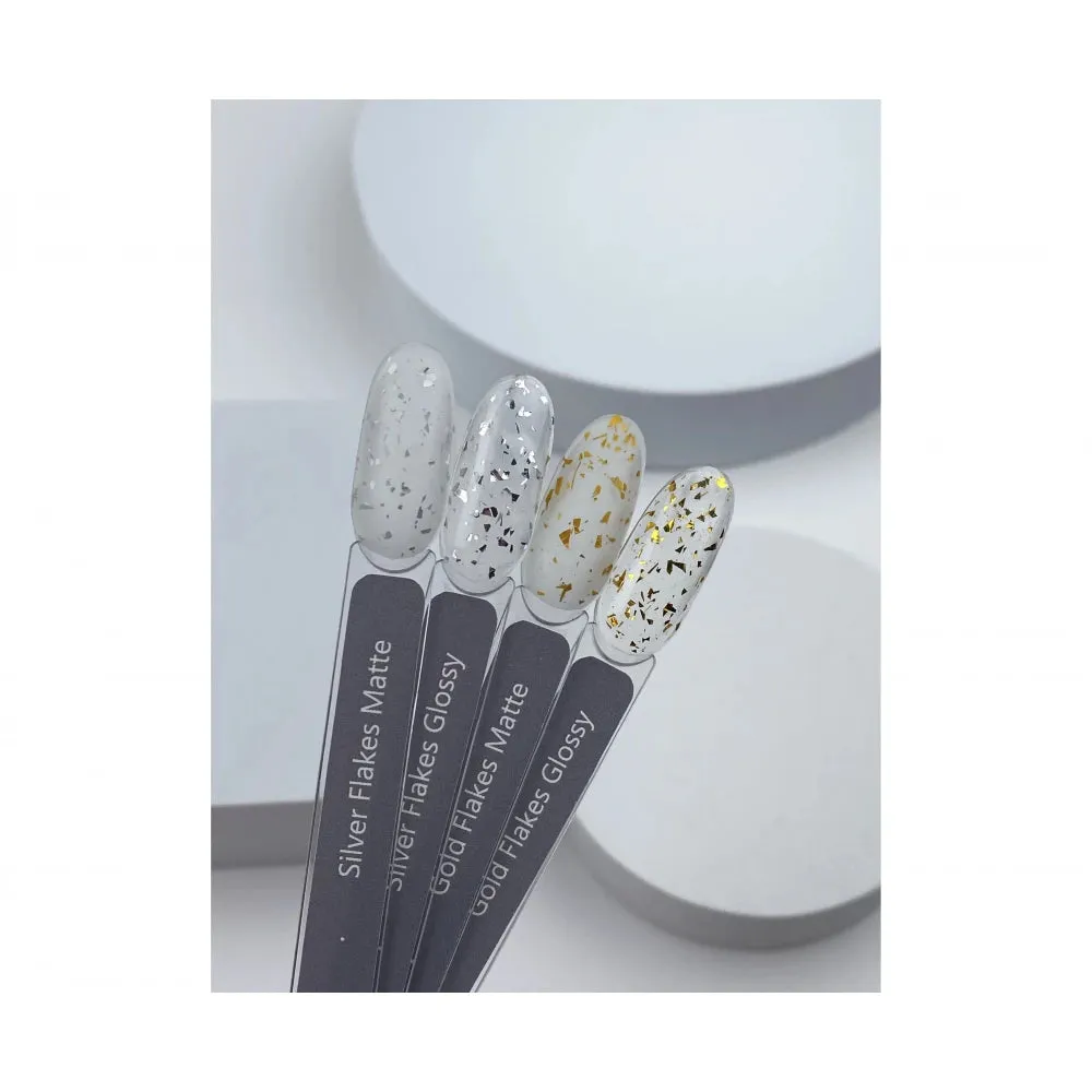 HELLO GOLD FLAKES GLOSSY TOP 15 ML HL-TS15-204