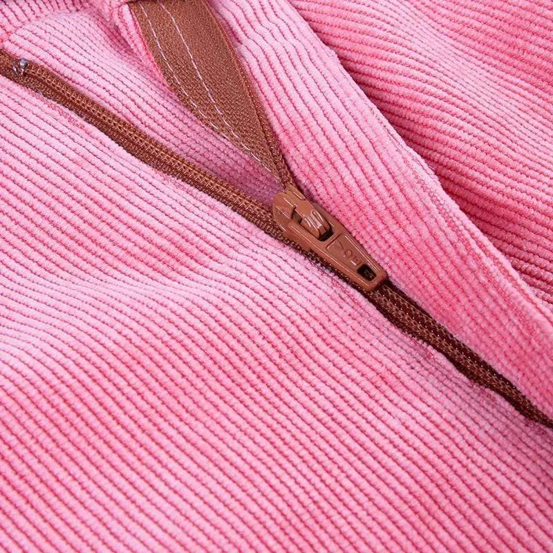 High Waist Corduroy Stretch Flare Pants