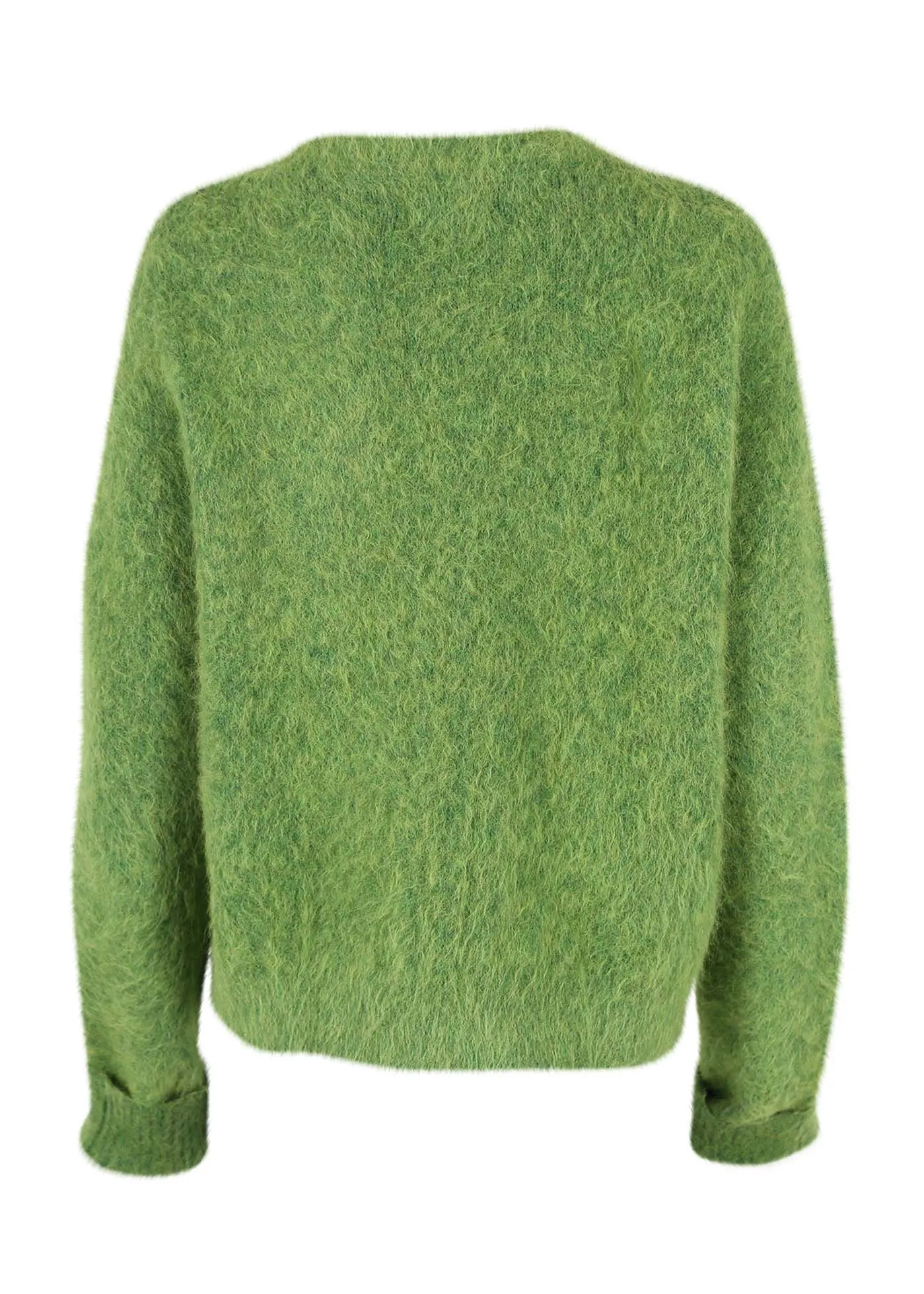 In Transit Cardigan Green in Alpaca