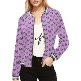 Ink Butterflies Stripes Jacket