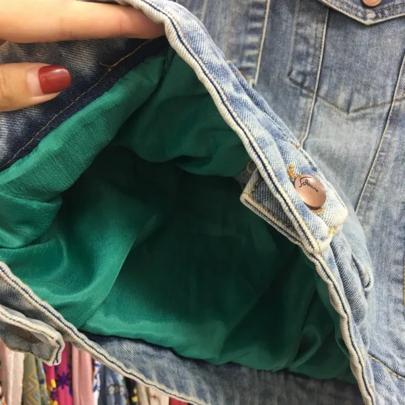 Jane Floral Embroidery Denim Jackets