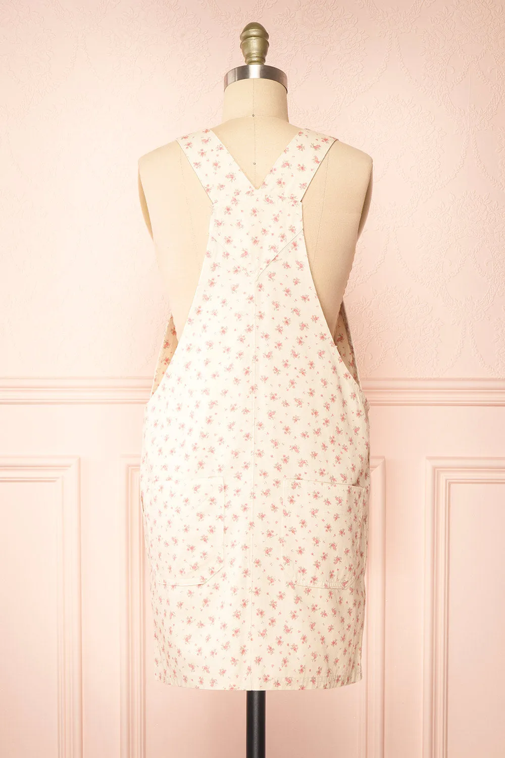 Kida | Short Floral Overall Dress