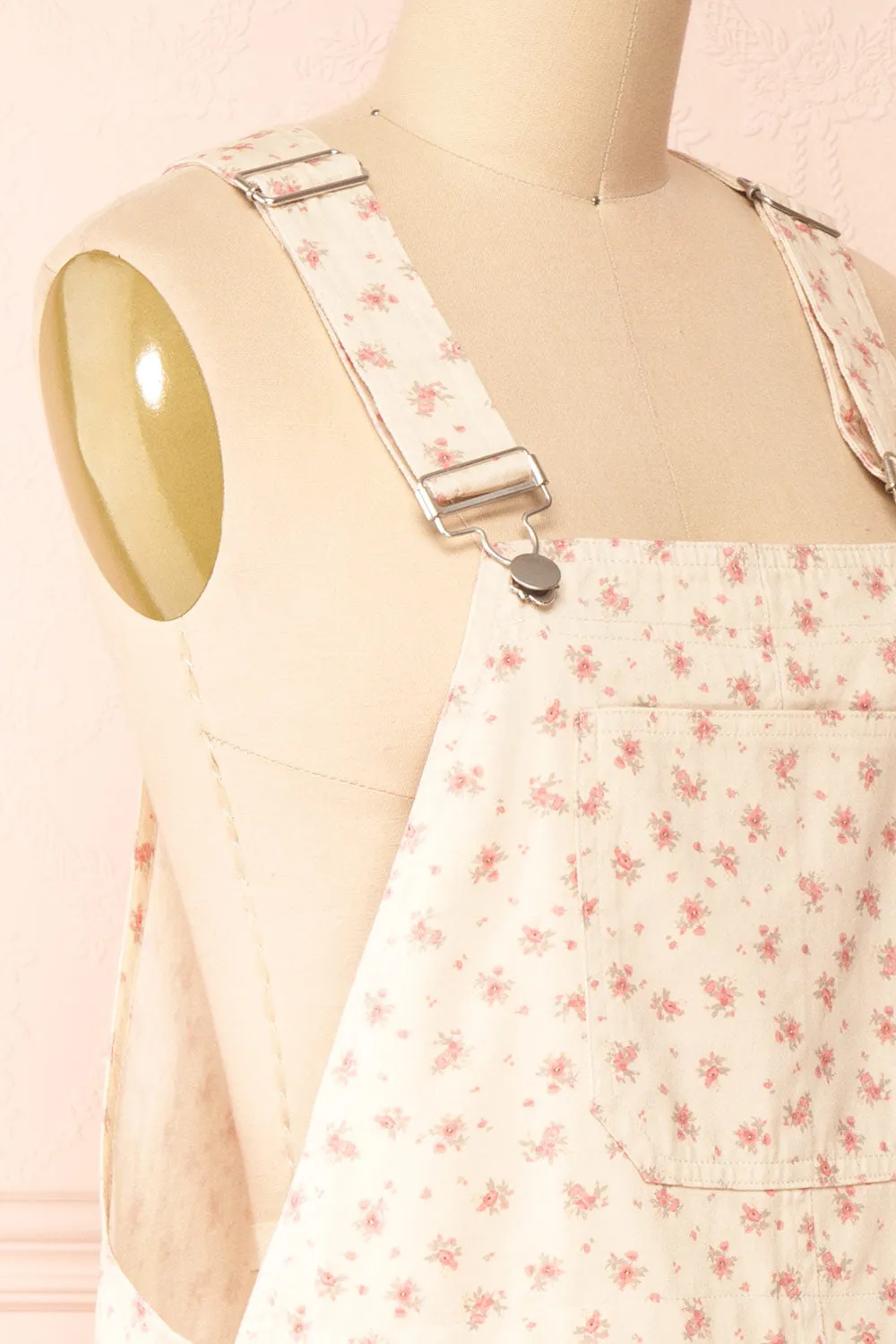 Kida | Short Floral Overall Dress