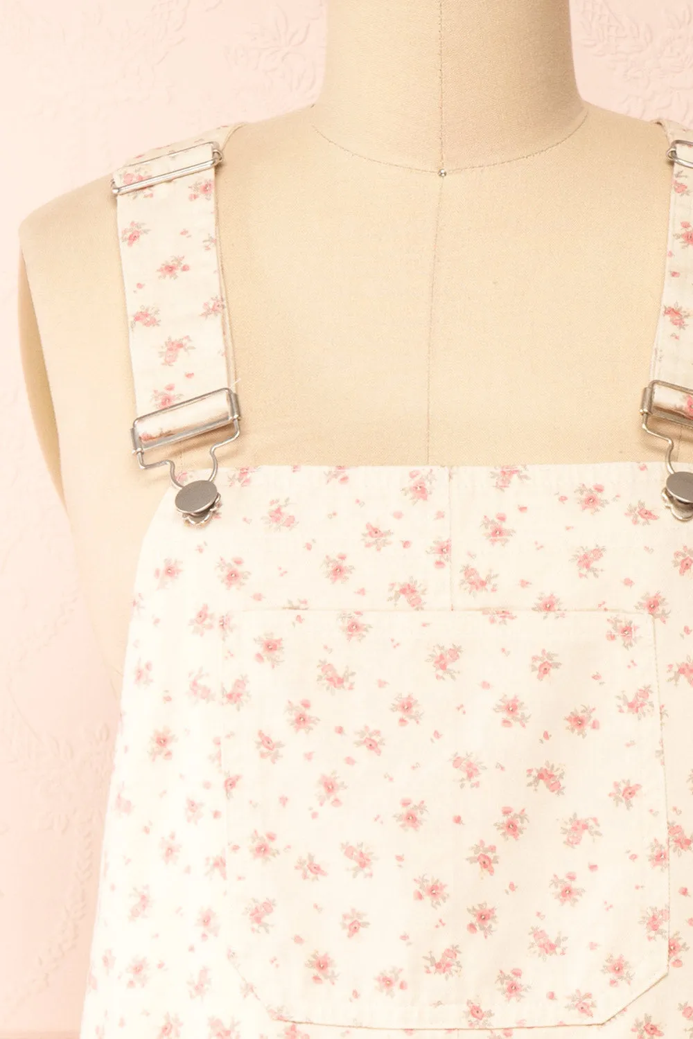 Kida | Short Floral Overall Dress