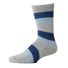 Kids' Striped Alpaca Hiker Socks