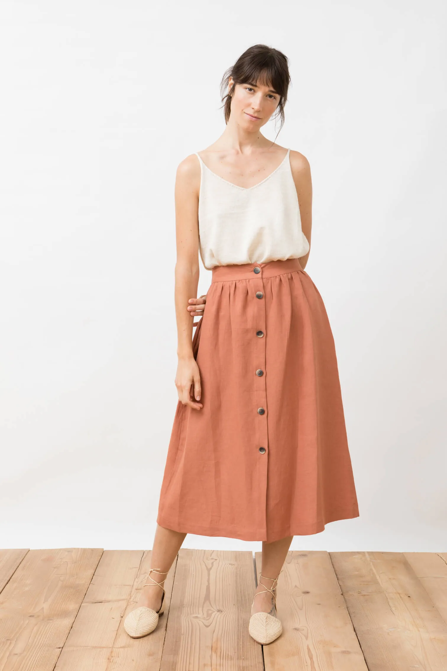 knit top - agnes - ivory