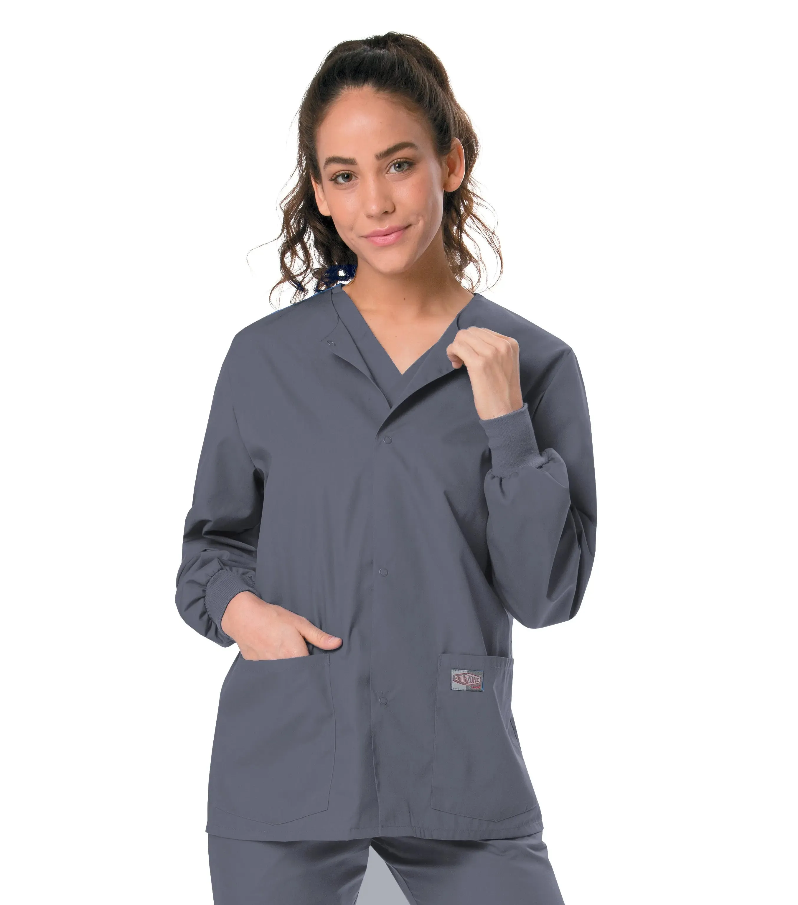 Landau Scrub Zone Unisex Warm-Up Scrub Jacket