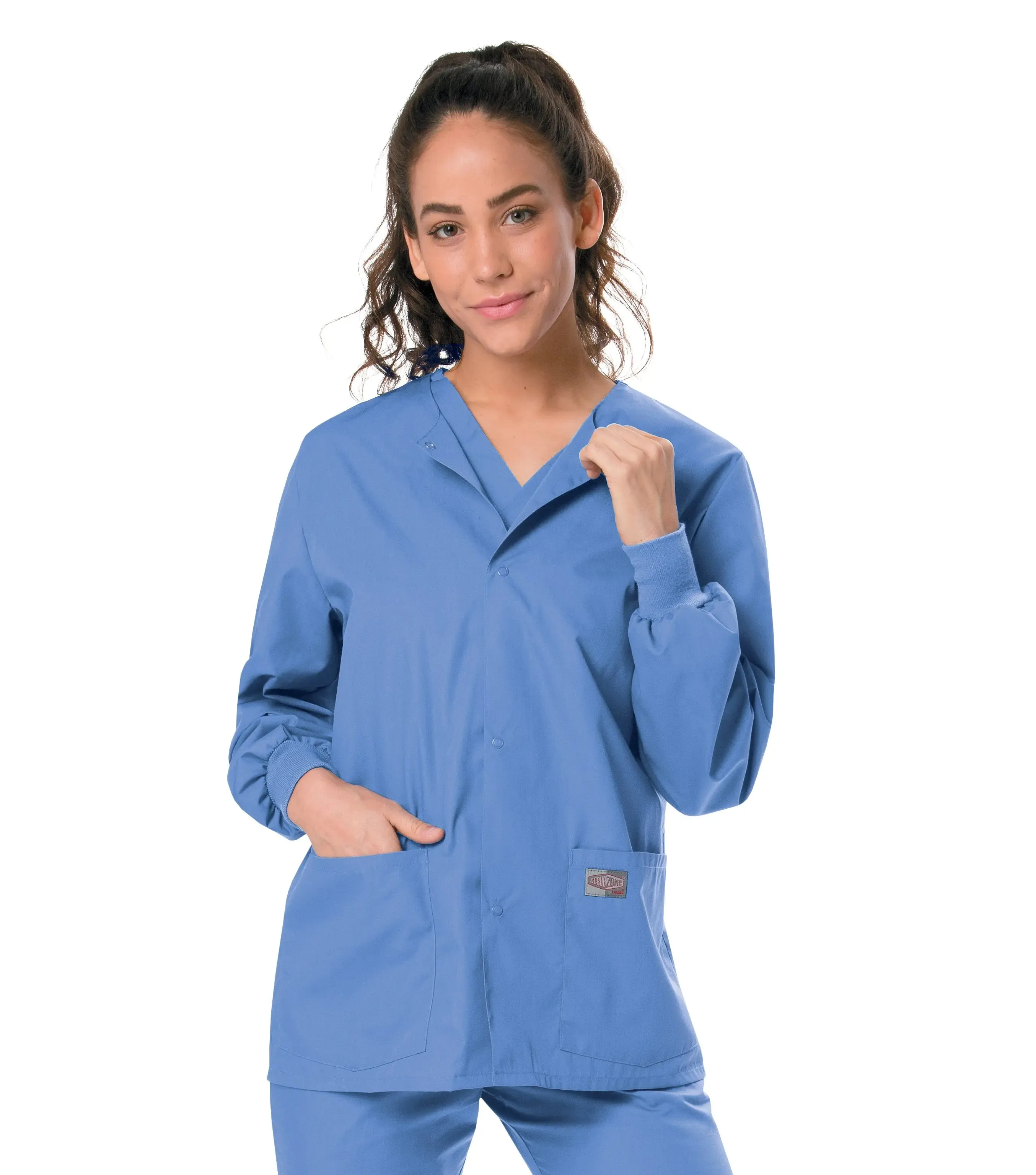 Landau Scrub Zone Unisex Warm-Up Scrub Jacket