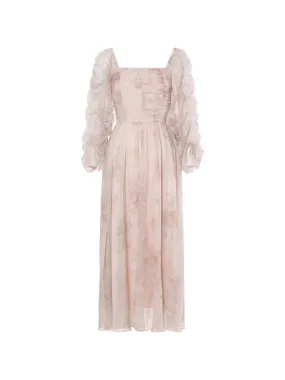 Layla Shirring Long Dress