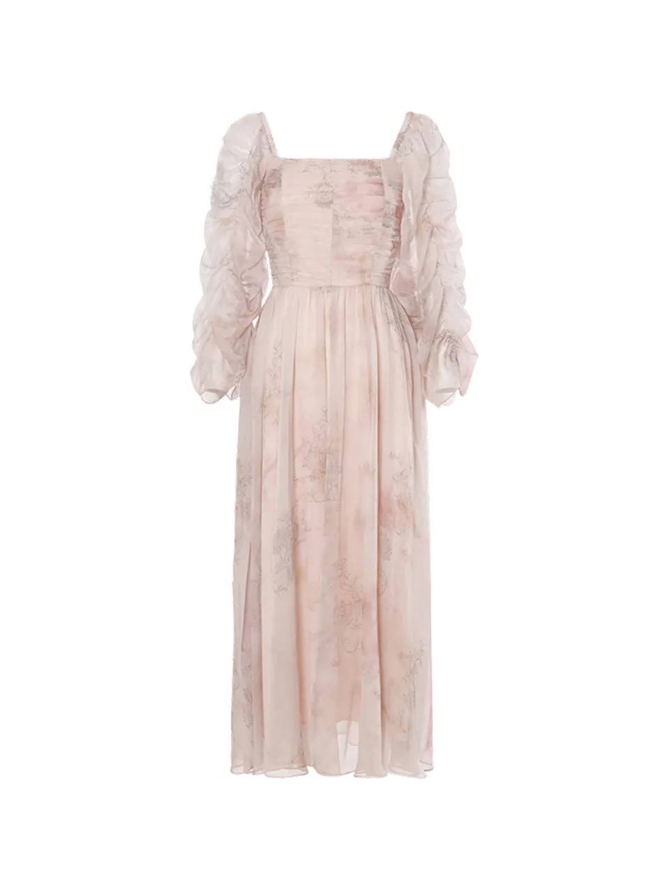 Layla Shirring Long Dress