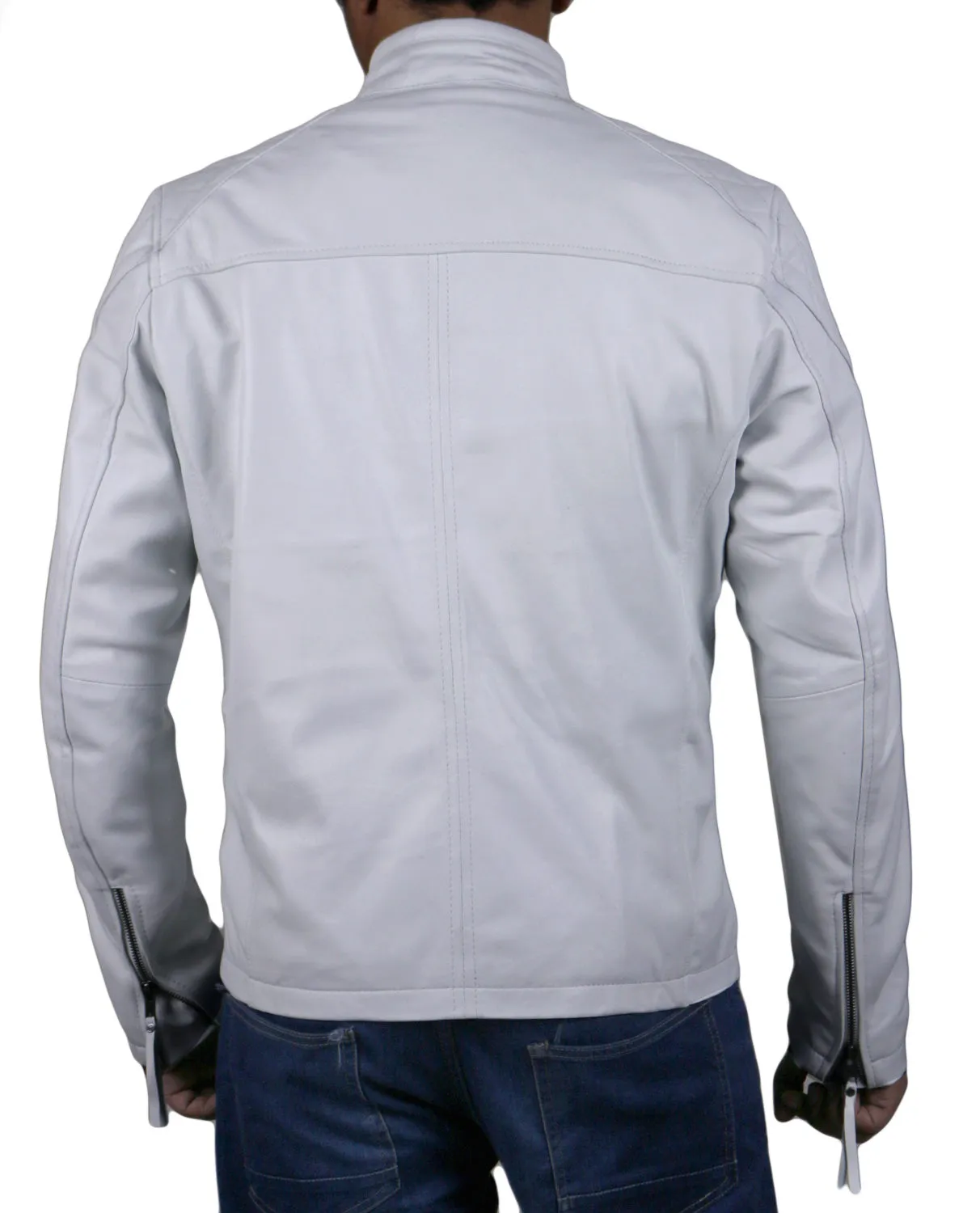 Leather Jackets Hub Mens Genuine Lambskin Leather Jacket (Black, Fencing Jacket) - 1501225