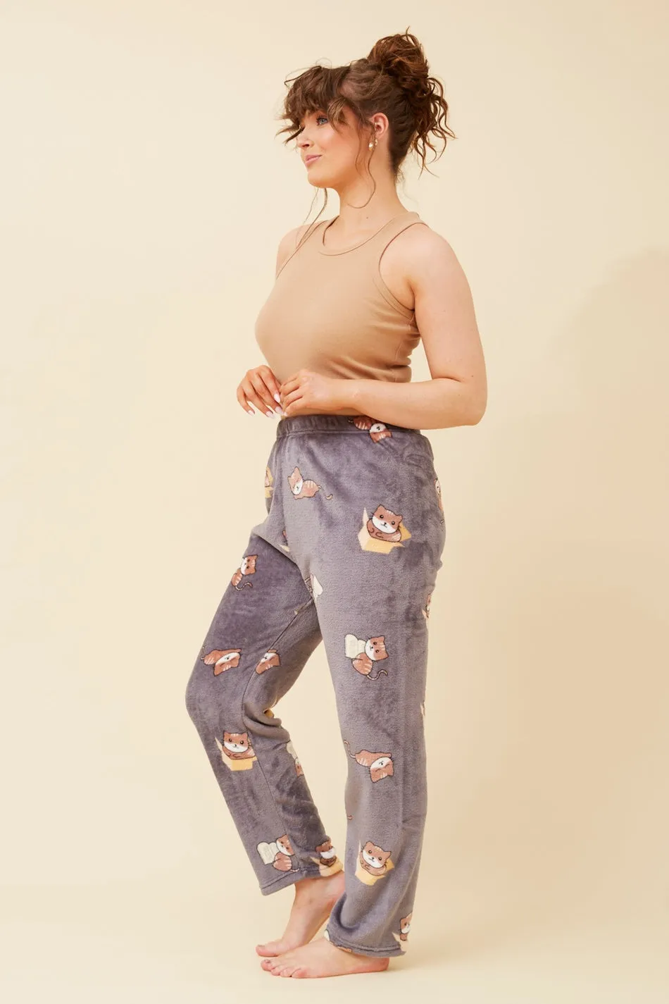 LEE ANIMAL PRINT PLUSH PYJAMA PANTS