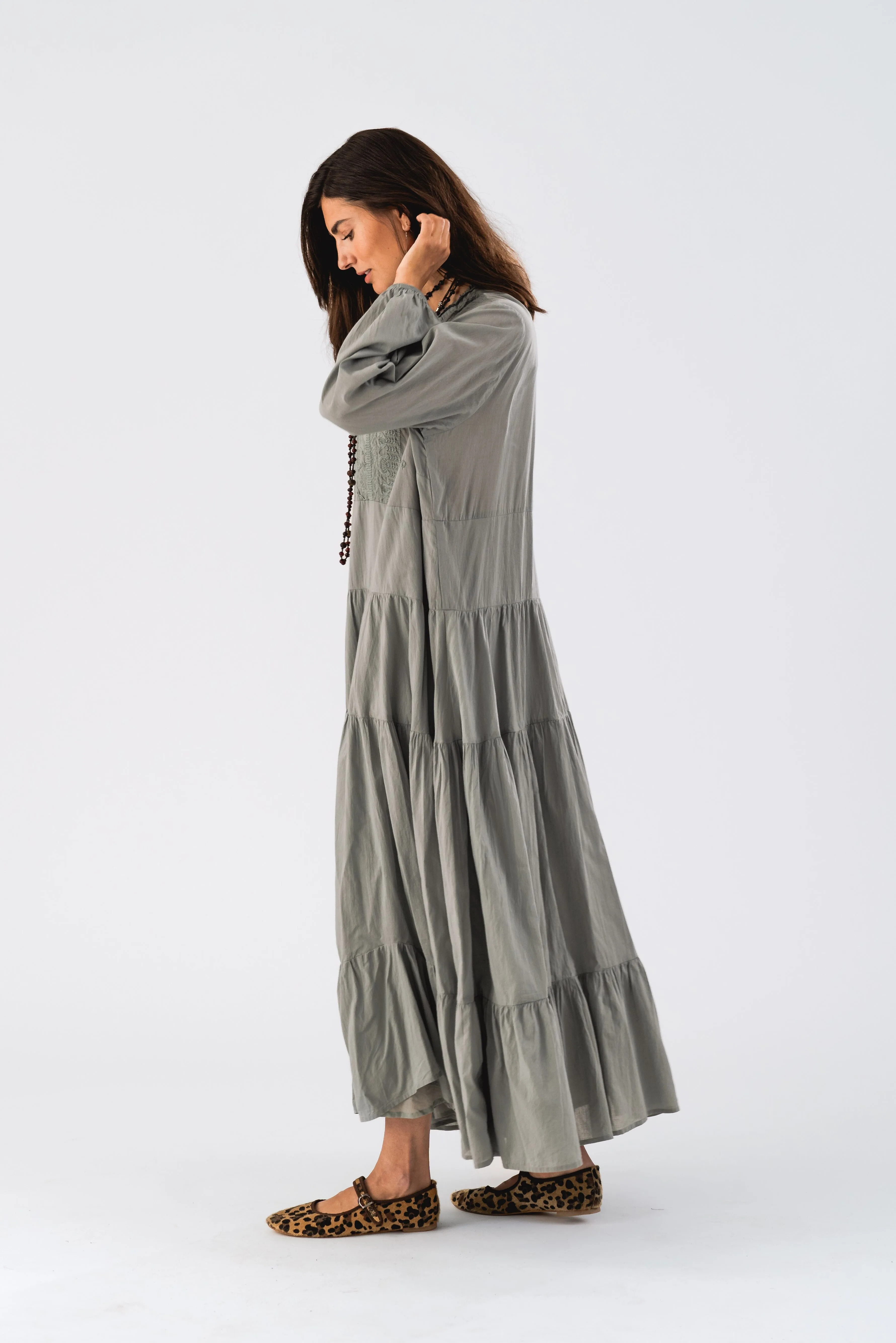 Lollys Laundry - Mandyll Maxi Dress Ls - 69 Dusty Mint