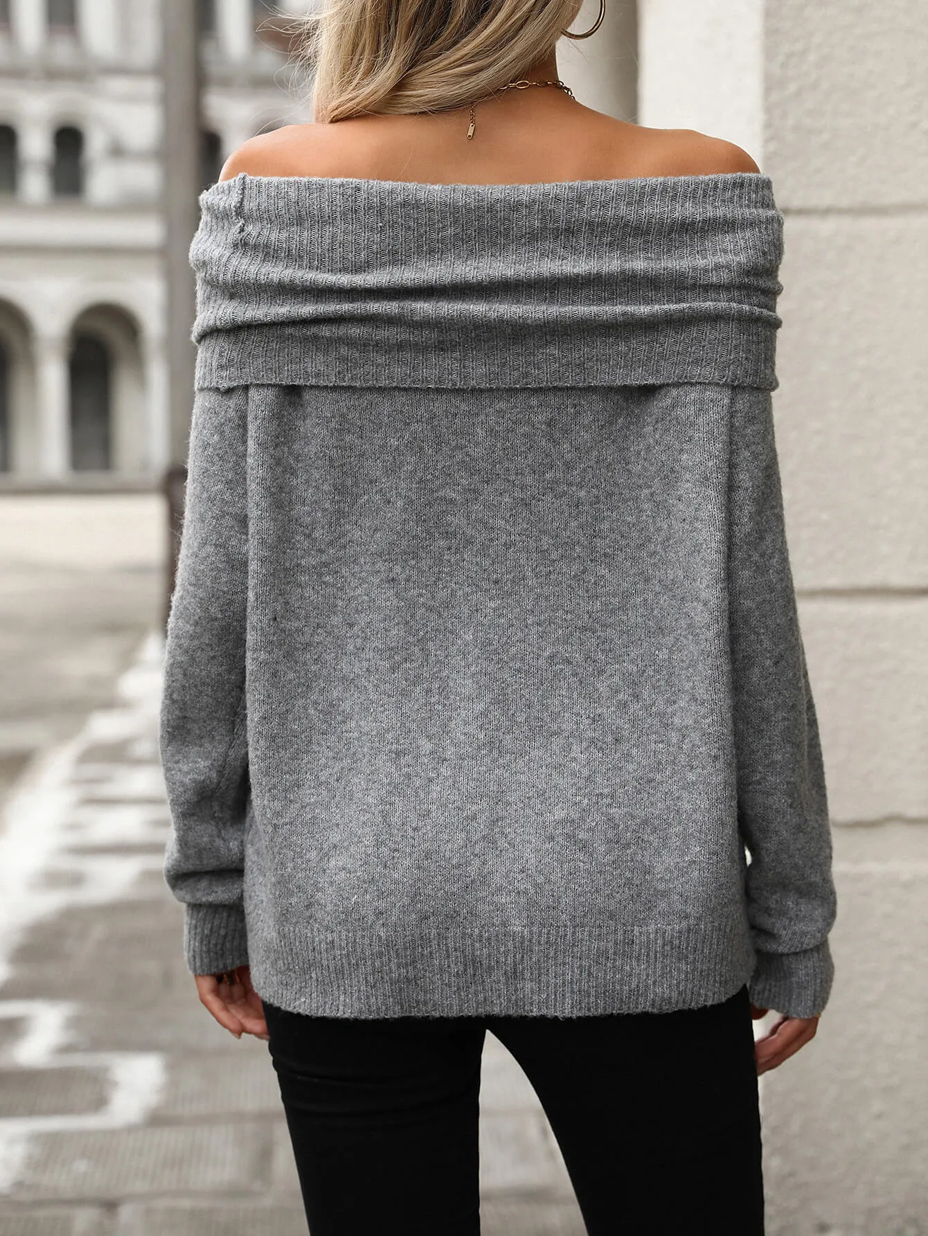 Long Sleeves Sexy Knit Jumper Sweater