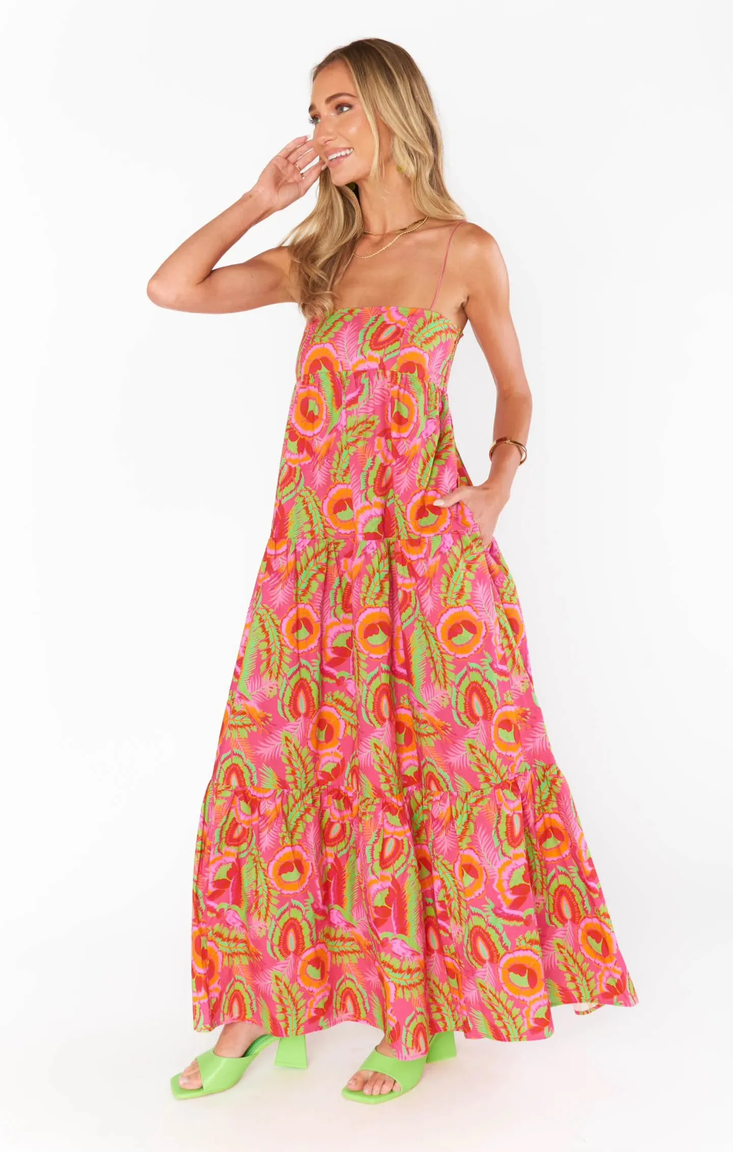 Long Weekend Maxi Dress - Paradise Palms