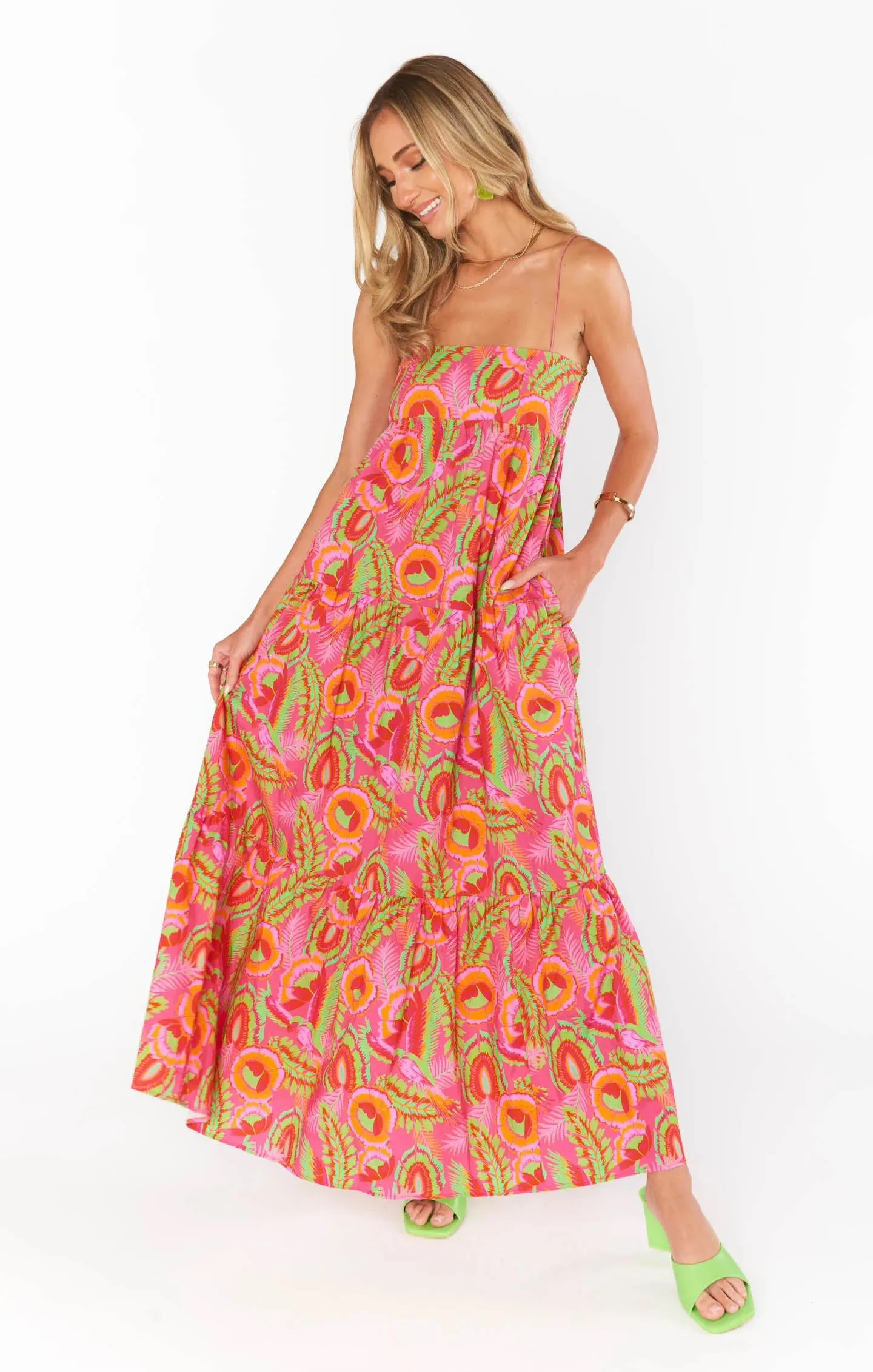 Long Weekend Maxi Dress - Paradise Palms