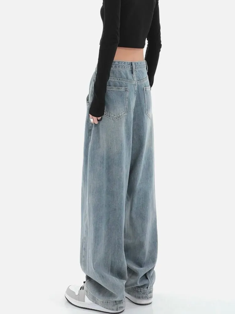 M2k Trends Wide Leg Denim Cargo Pants - Casual Streetwear