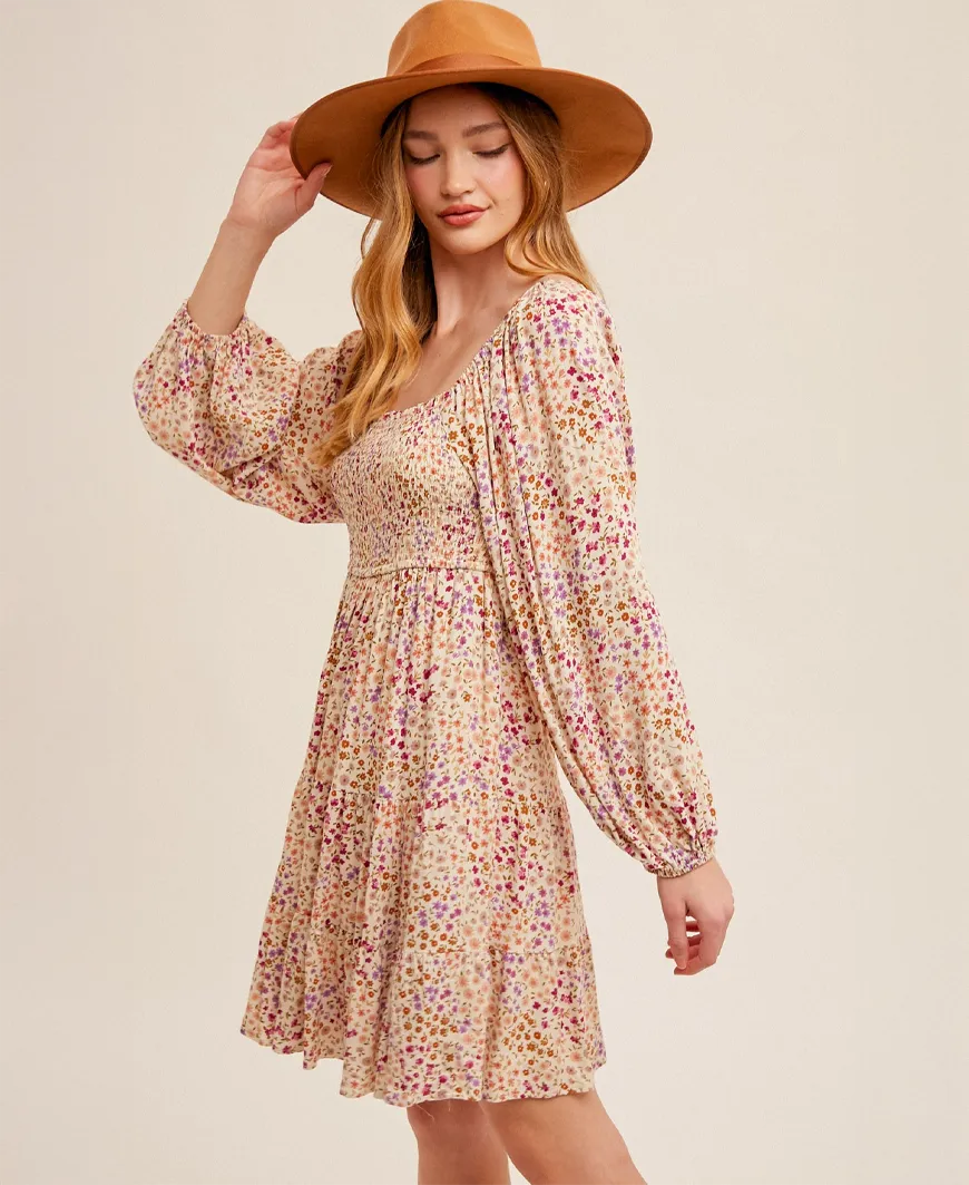 Maeve Bell Sleeve Babydoll Dress
