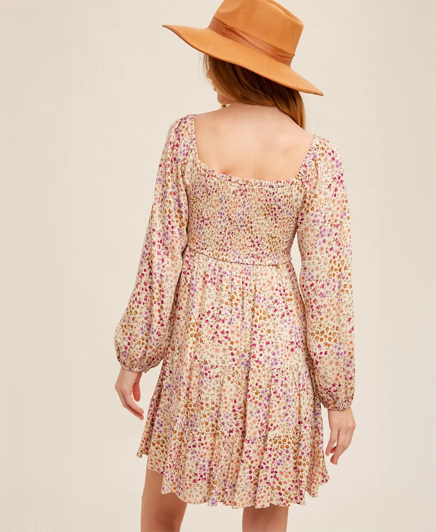 Maeve Bell Sleeve Babydoll Dress