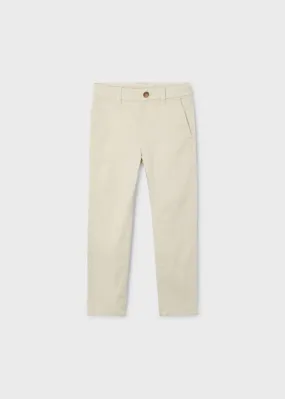 Mayoral Chino Pants in Dark Cream