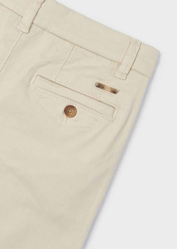 Mayoral Chino Pants in Dark Cream