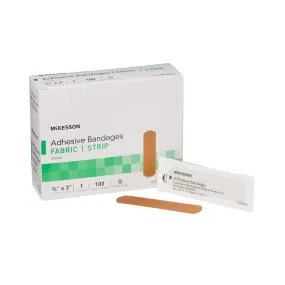 McKesson Tan Adhesive Strip, 3/4 x 3 Inch