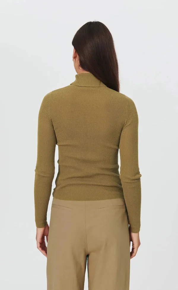 Meg Knit Turtleneck - Oregano