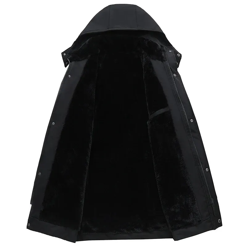 Men - Winter Parka Jacket - Removable Hood - Warm & Comfortable Outdoor Outerwear
