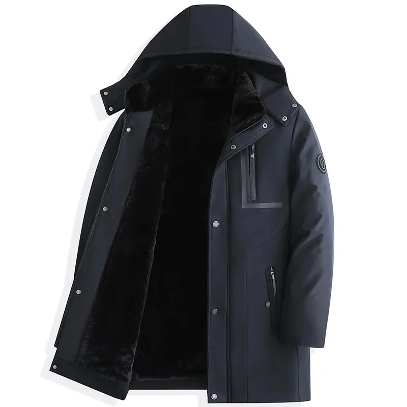 Men - Winter Parka Jacket - Removable Hood - Warm & Comfortable Outdoor Outerwear
