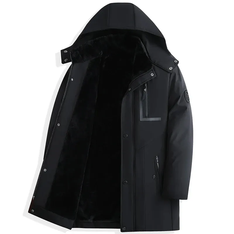 Men - Winter Parka Jacket - Removable Hood - Warm & Comfortable Outdoor Outerwear