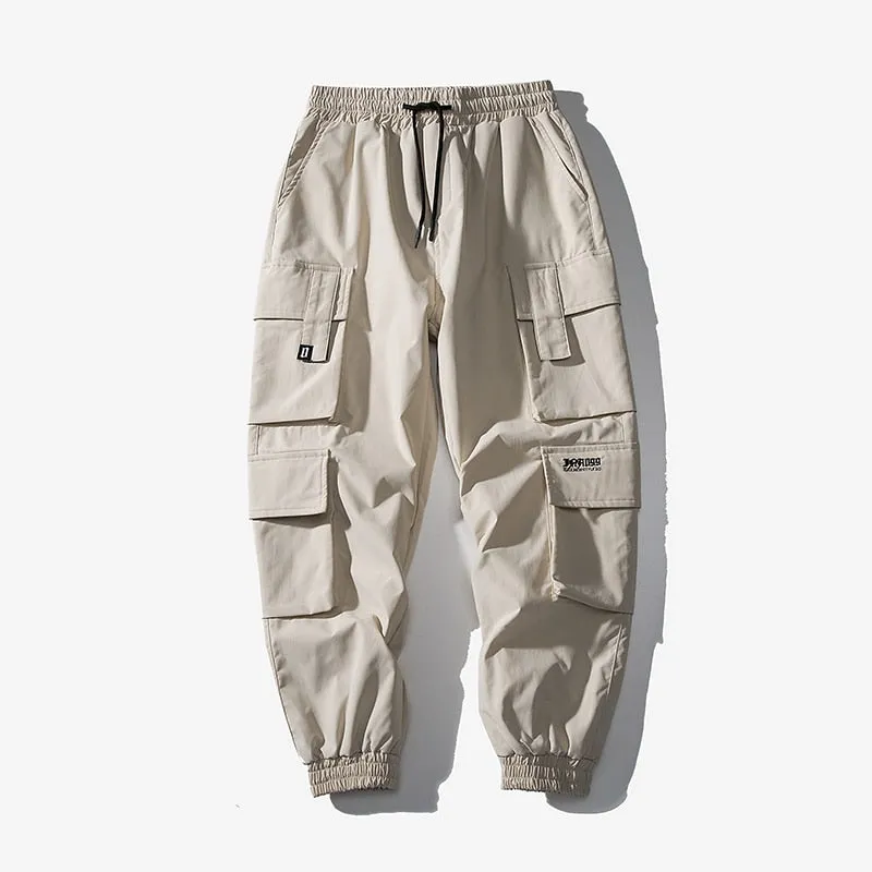 Men's Black Embroidery Joggers Pants