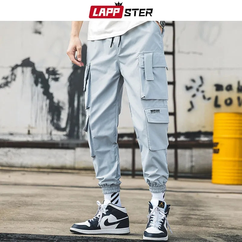 Men's Black Embroidery Joggers Pants