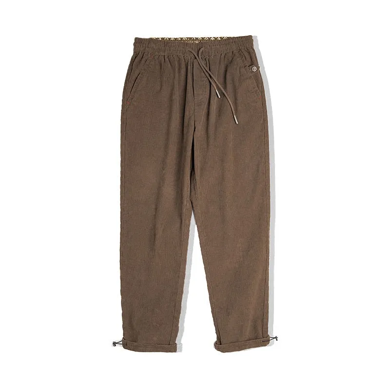 Men's Retro Corduroy Casual Pants