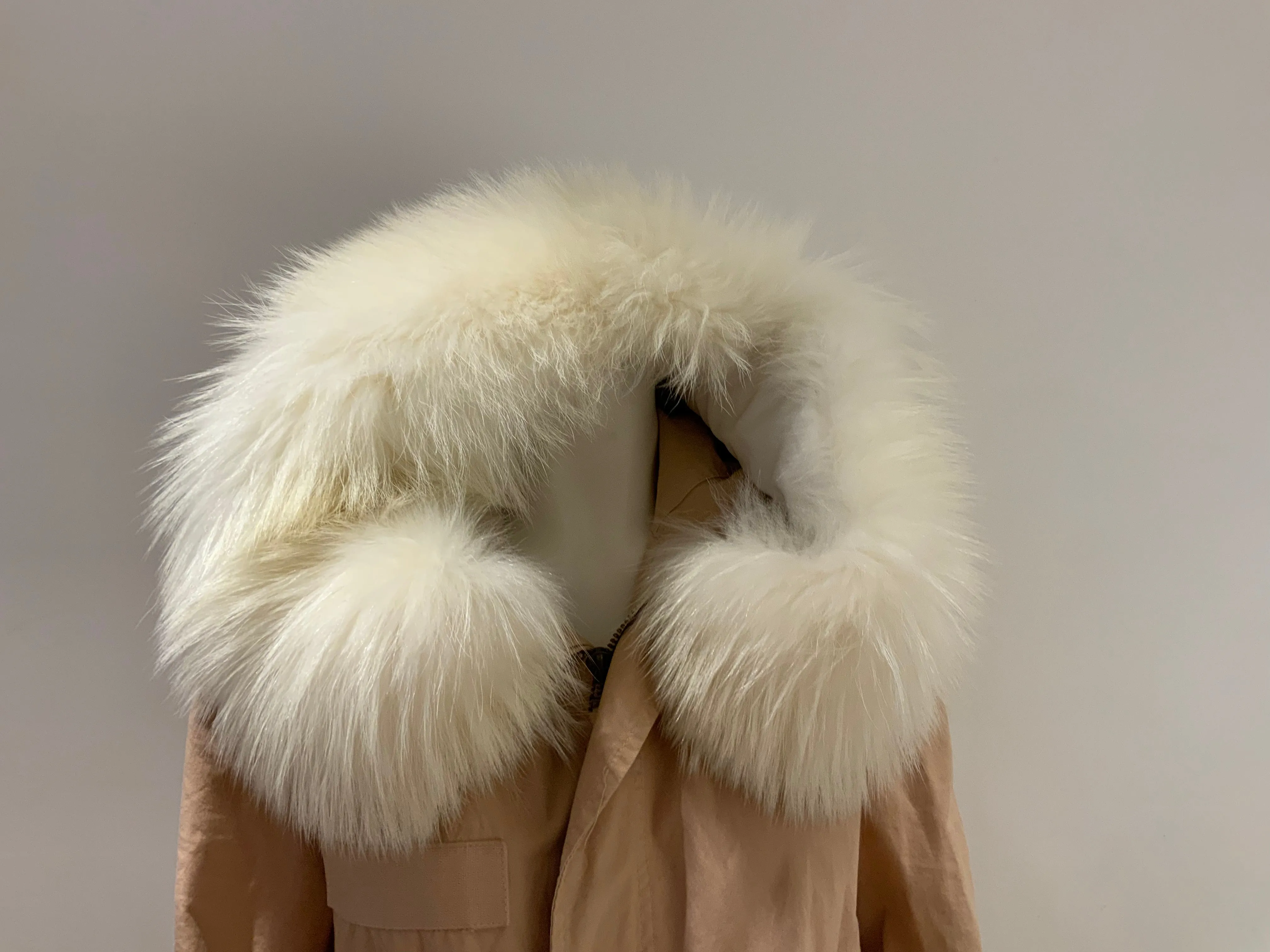 Mr & Mrs Italy Parka Fur Hooded Parka JACKET Size XS ladies
