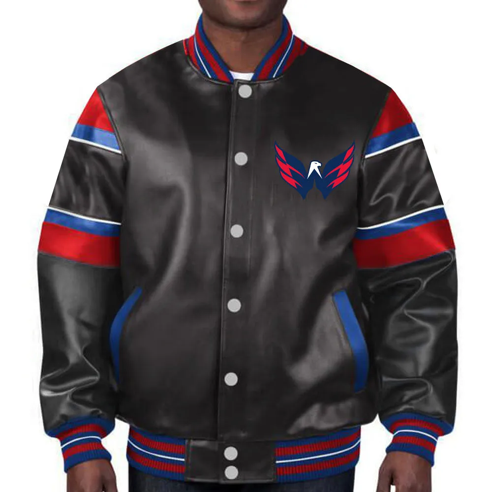 NHL Washington Capitals Leather Jacket