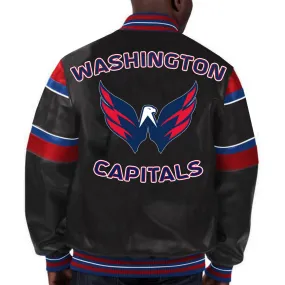 NHL Washington Capitals Leather Jacket