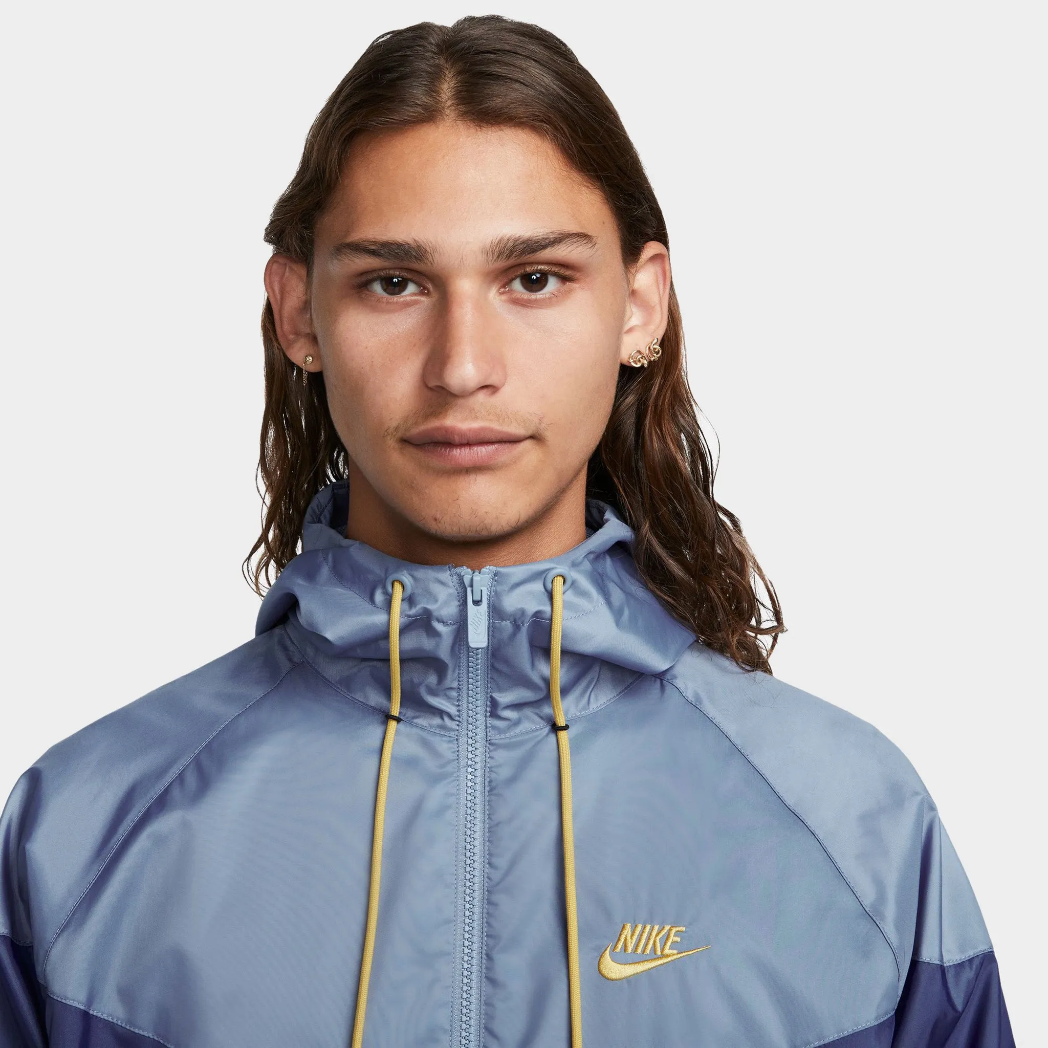Nike Sportswear Windrunner Hooded Jacket Diffused Blue / Ashen Slate - Wheat Gold
