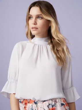 Nora Puff Sleeve  Turtleneck Tee