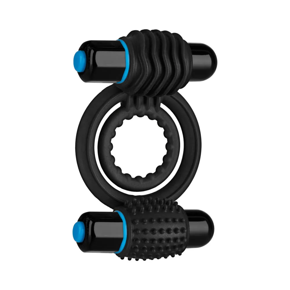 OptiMALE  Vibrating Double C-Ring Black